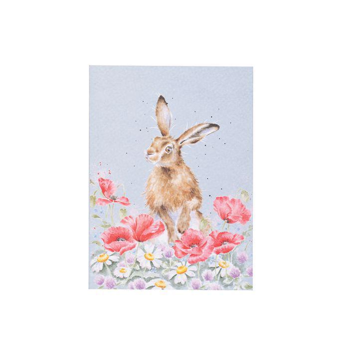 Wrendale Small Notebook | Field of Flowers Hare Wrendale Small Notebook | Field of Flowers Hare