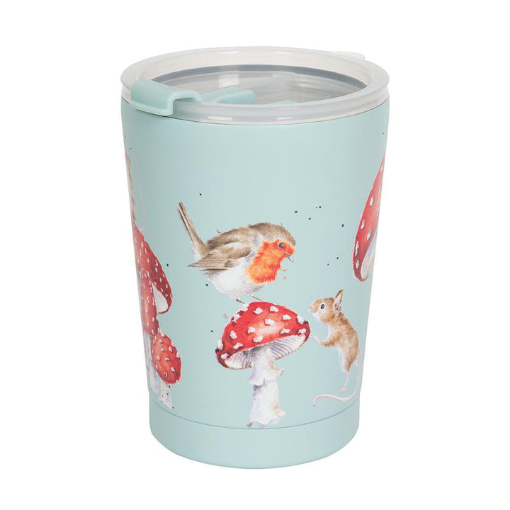 Wrendale Thermal Travel Cup | A Fairy Ring Mouse and Hedgehog