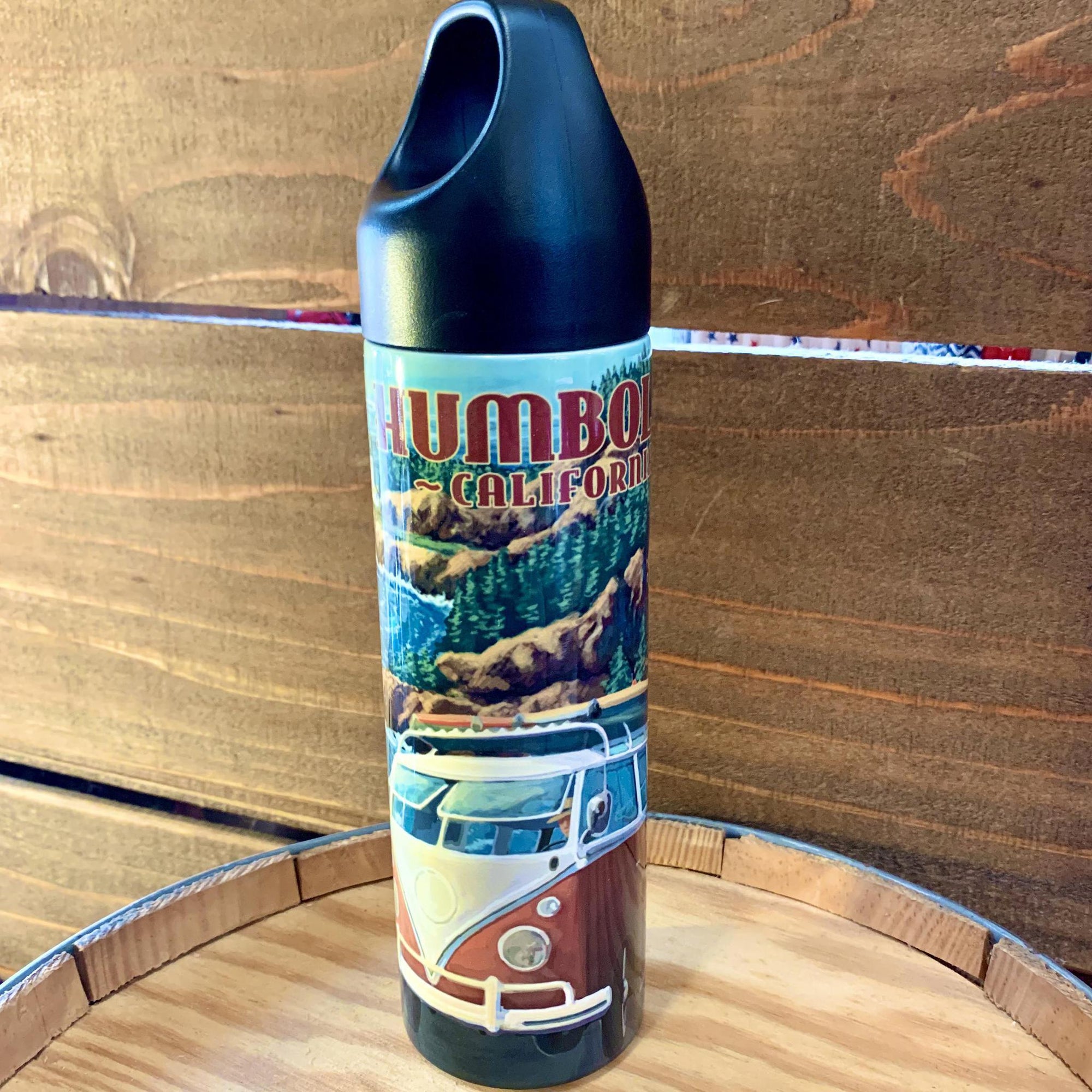 20oz Water Bottle Ferndale California - Camper Van Coastal Drive - 2020 Limited Edition Design