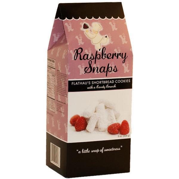 Raspberry Gourmet Shortbread Snaps 8 oz Box
