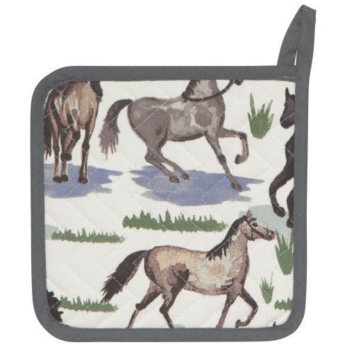 All the Pretty Horses Kitchen Potholder
