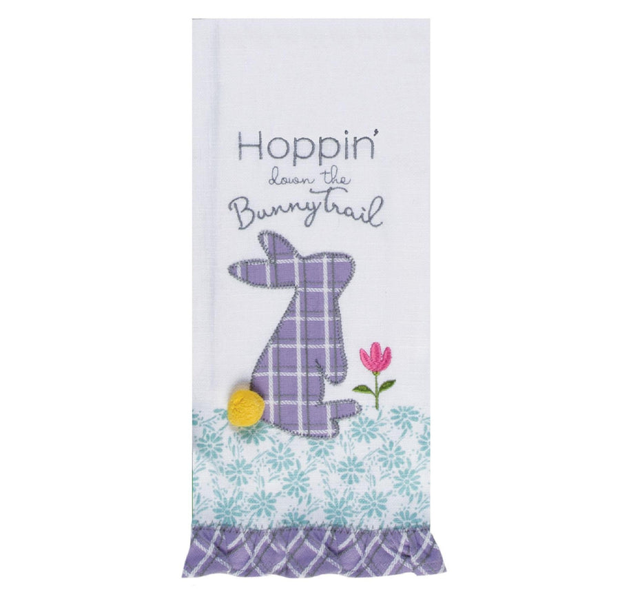 Applique Tea Towel | Spring Bunny