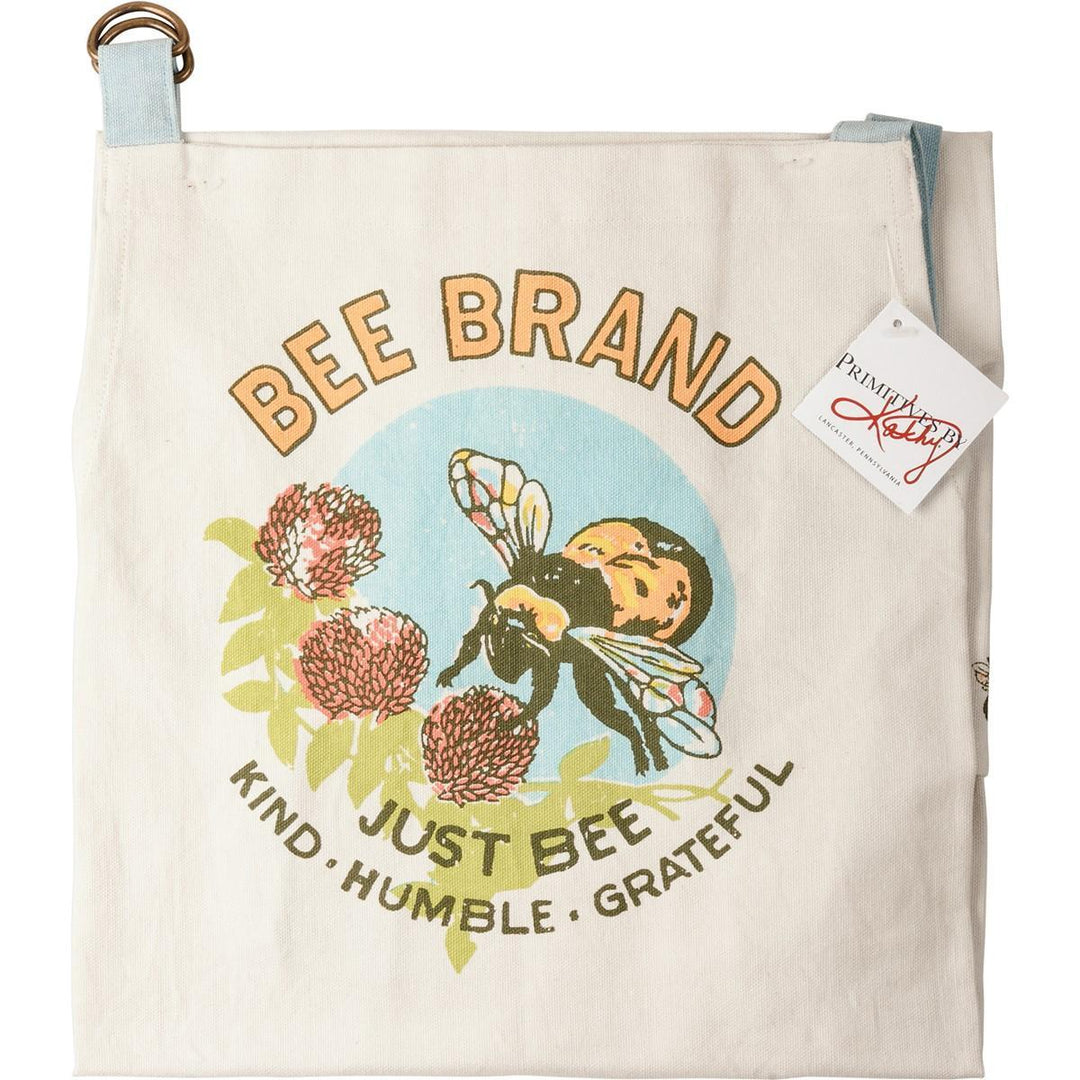 Apron with Pockets | Bee Brand - Just Bee Kind, Humble, Grateful