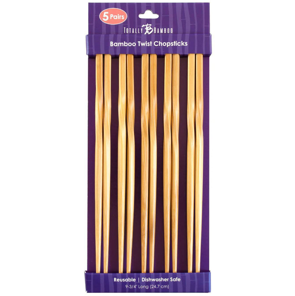 Bamboo Chopsticks | Twist 5 Pairs
