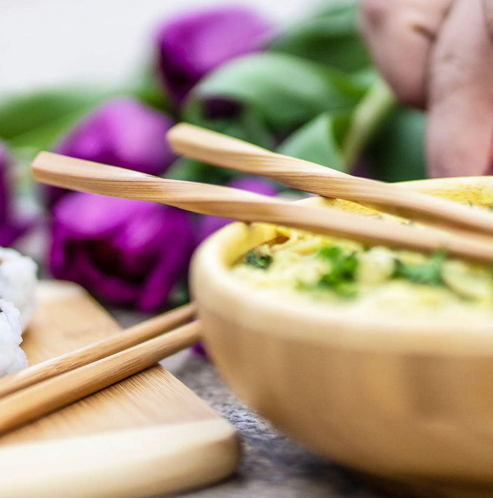 Bamboo Chopsticks | Twist 5 Pairs