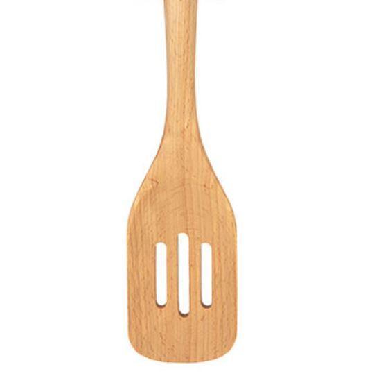 Beechwood Cook's Slotted Spoon