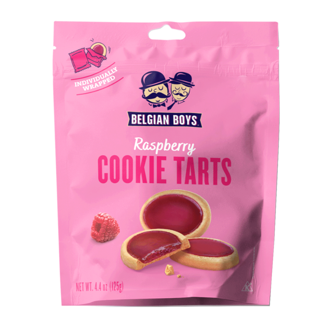 Belgian Boys Raspberry Cookie Tarts