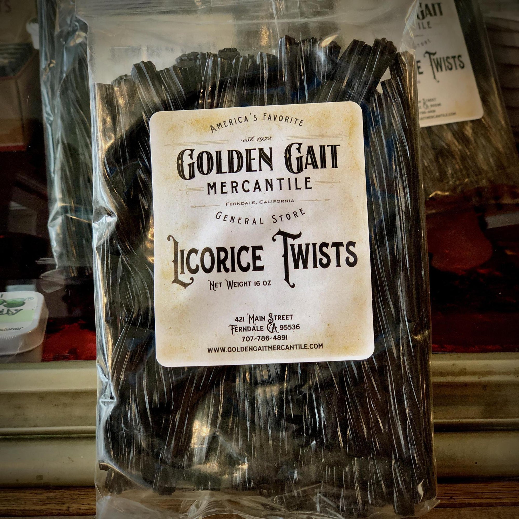 Black Licorice Twists By The Golden Gait Mercantile