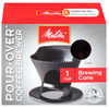 Melitta Pour-Over Coffee Brewing Cone Black
