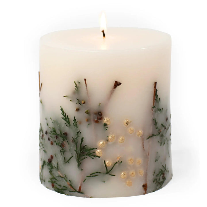 Botanical Pillar Candle | Evergreen Pine