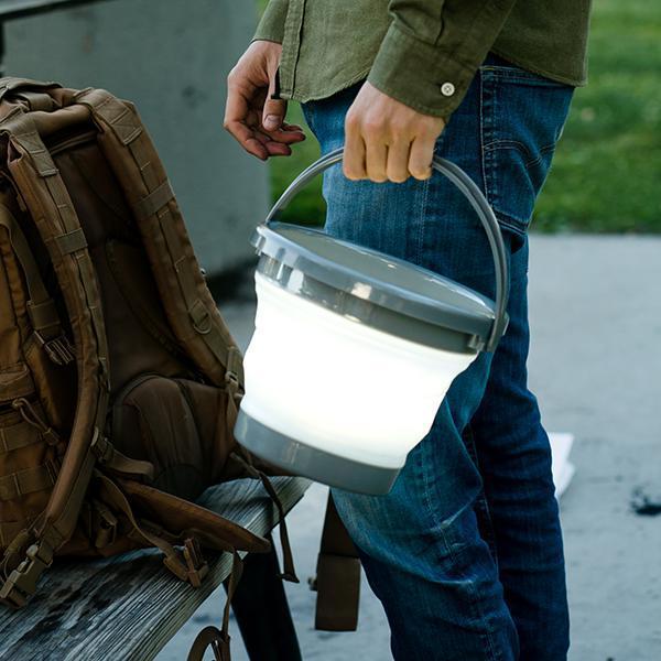 BriteBucket LED Puck Light and Collapsible Bucket - NEBO