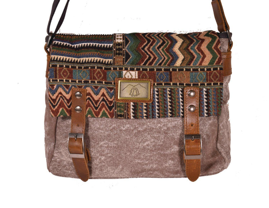 Brocade and Canvas Bag