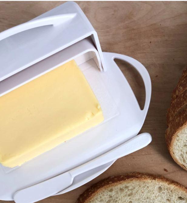 Butterie Butter Dish with attached Flip-Top Lid