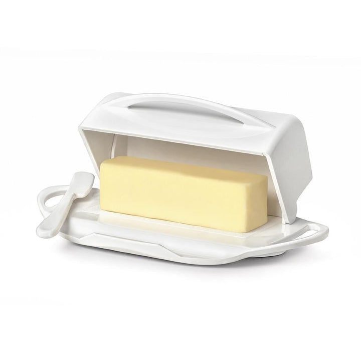 Butterie Butter Dish with attached Flip-Top Lid