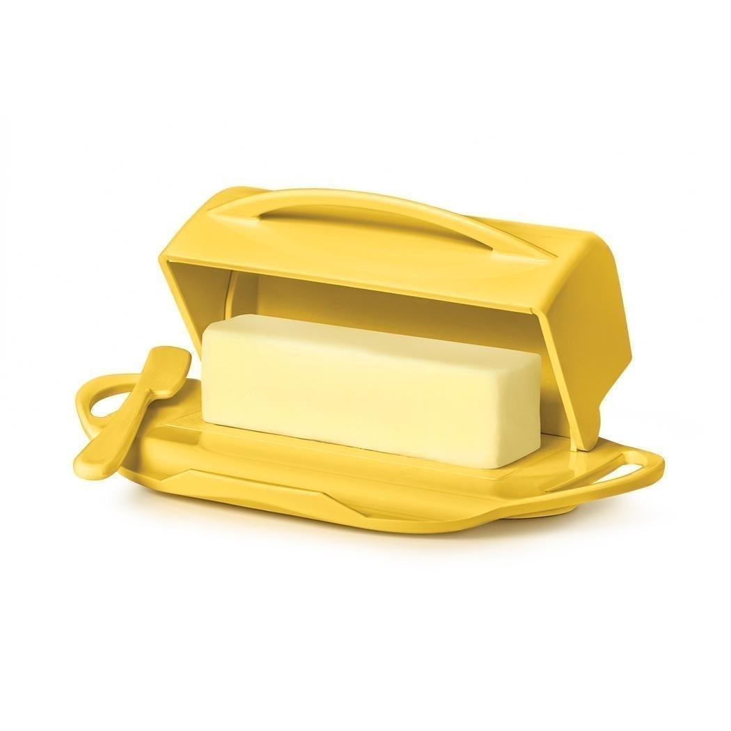 Butterie Butter Dish with attached Flip-Top Lid