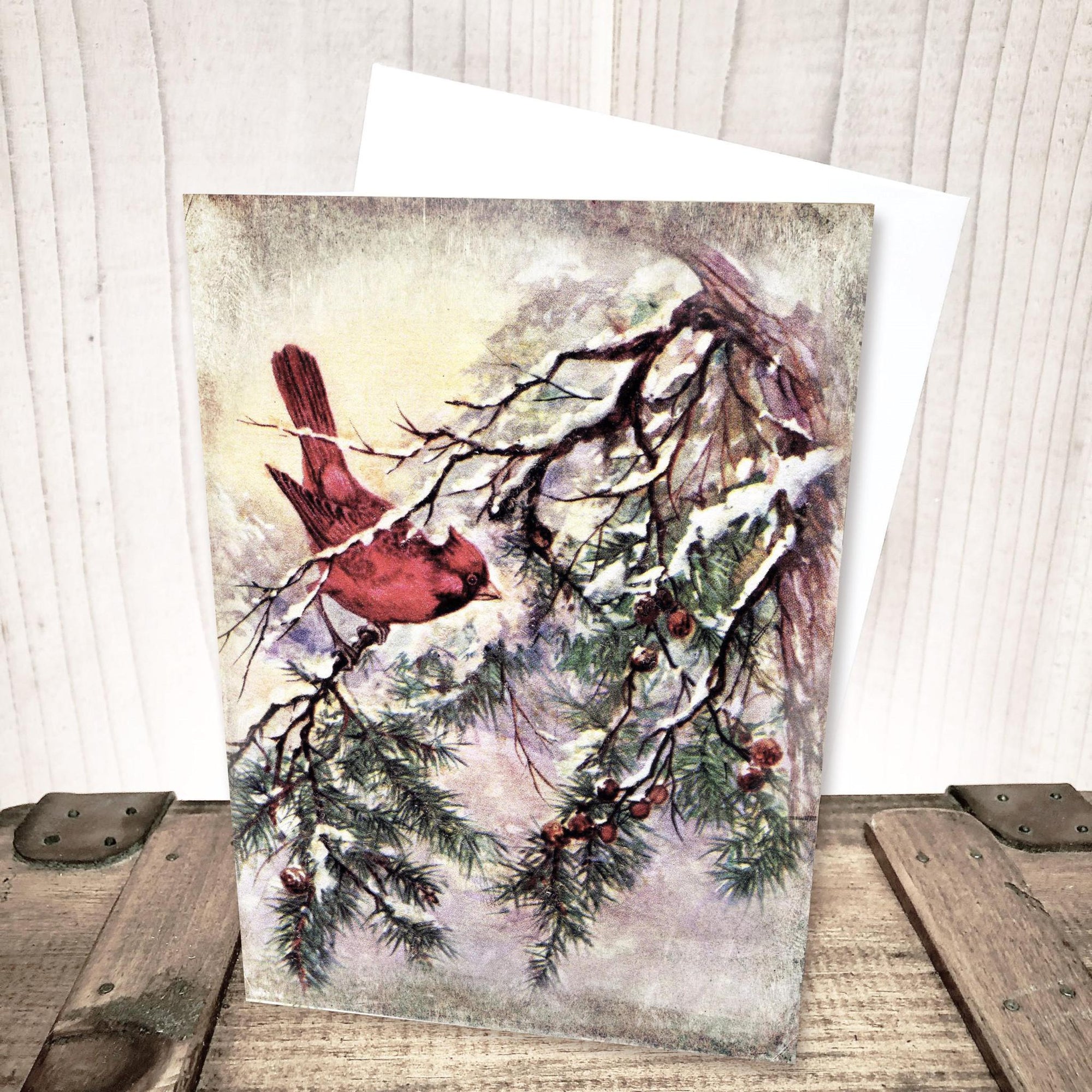 Cardinal Winter Christmas Card by Yesterday's Best