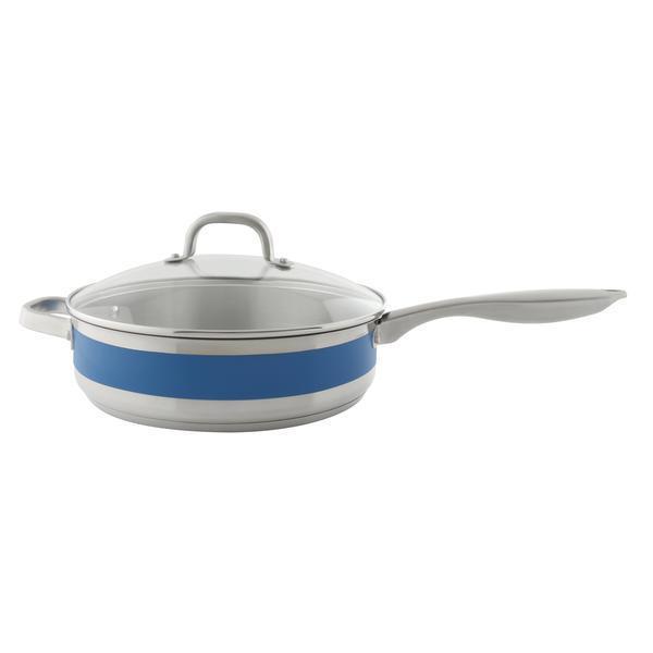 Chantal Cookware 5 Quart Saute Blue Cove