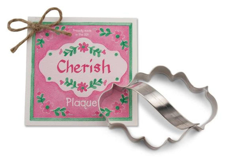Cherish Plaque Cookie Cutter
