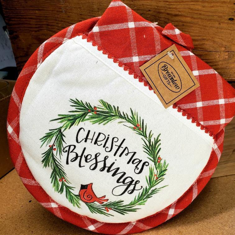 Christmas Hot Pad & Towel Set Christmas Blessings