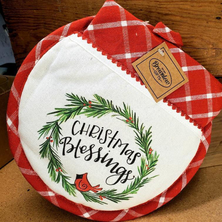 Christmas Hot Pad & Towel Set Christmas Blessings