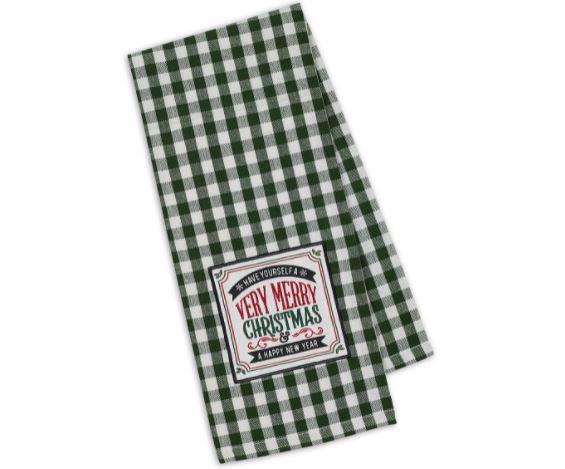 Christmas Embellished Dishtowel