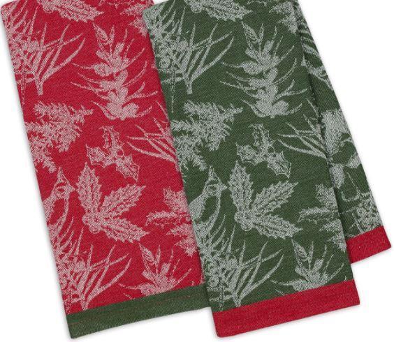 Christmas Garden Jacquard Dishtowel Single