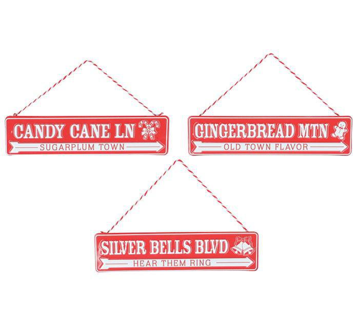 Christmas Street Sign Ornament