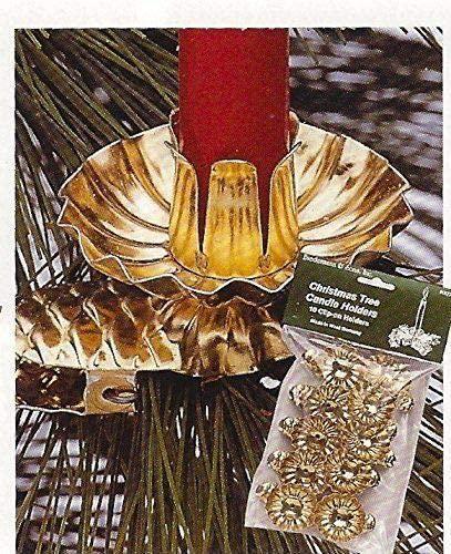 Christmas Tree Candle Holder (10 Clip-On Holders) by Biedermann & Sons