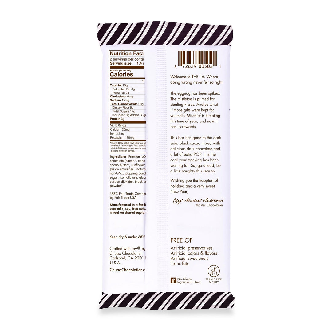 Chuao Chocolatier Exploding Coal - Signature Chocolate Bar