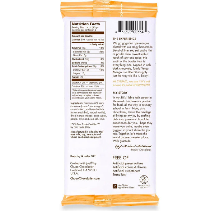 Chuao Chocolatier | Totally Tangy Mango - Signature Chocolate Bar