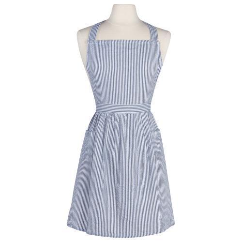 Classic Apron Blue Seersucker