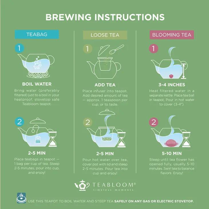 Clear Glass Teapot & Infuser