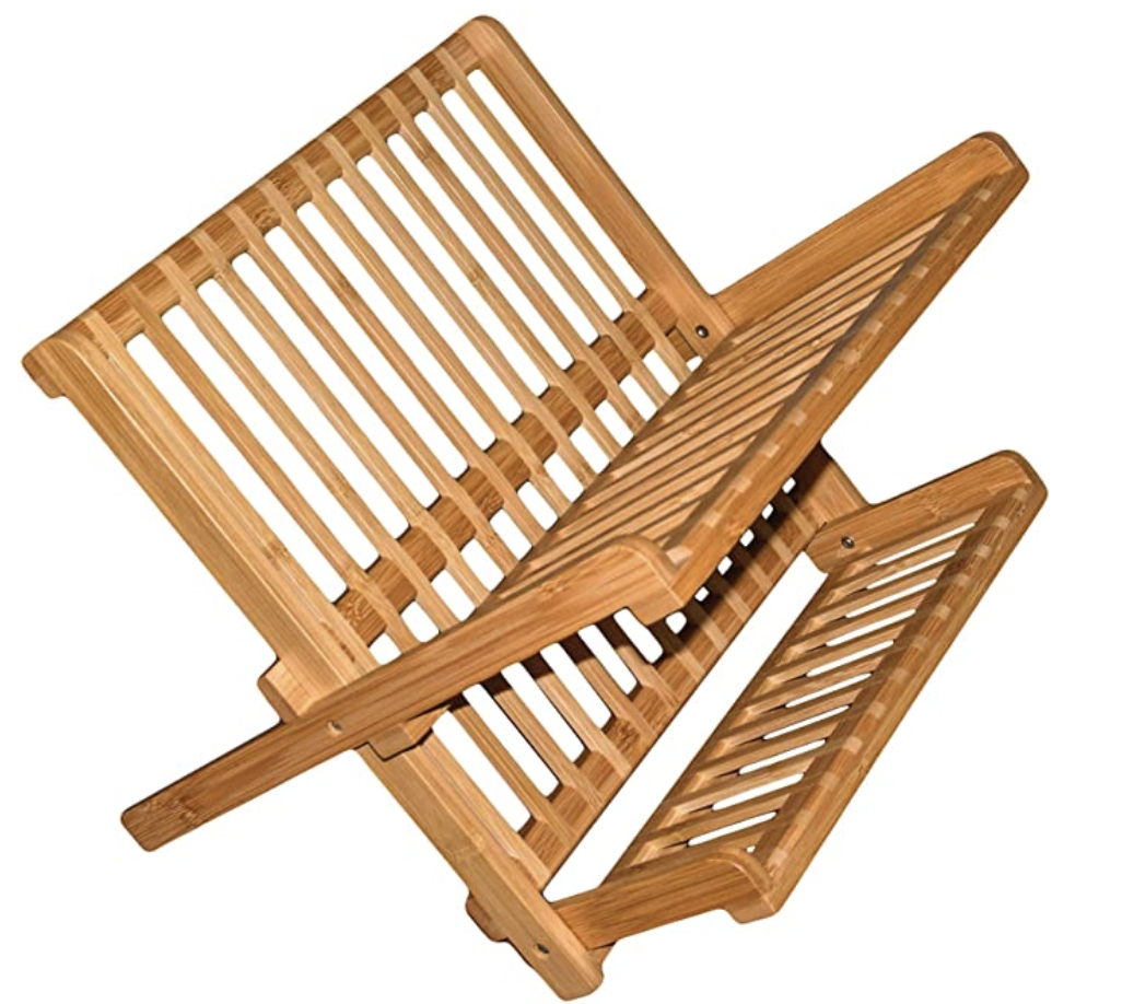 Compact Collapsing Dish Drying Rack by Totally Bamboo