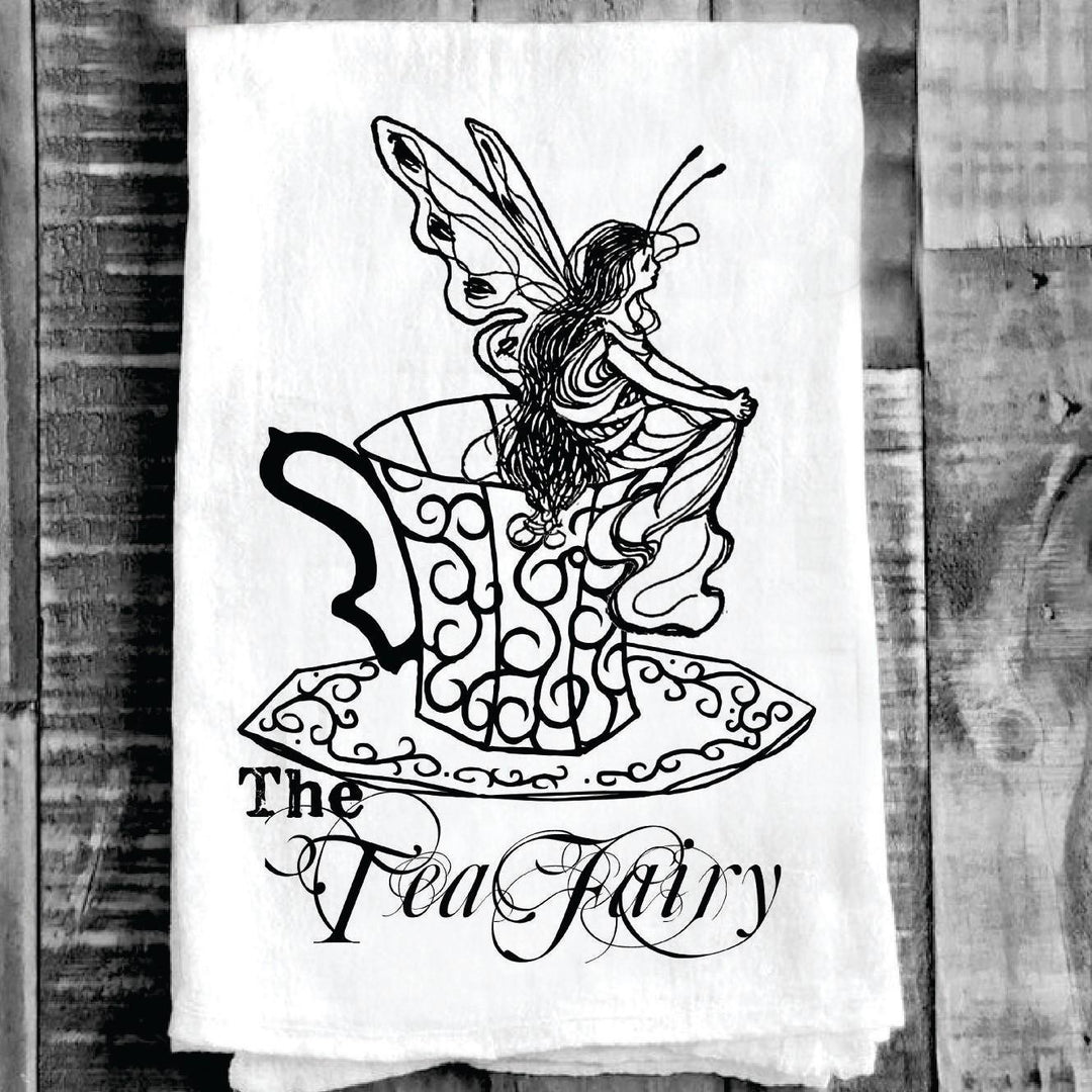 Cotton Tea Towel - Fairy Tea Party
