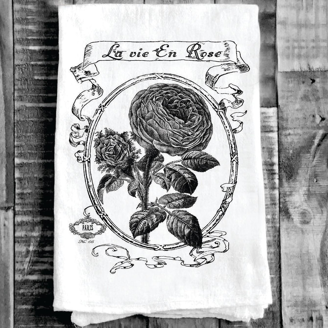 Cotton Tea Towel - La vie En Rose Paris