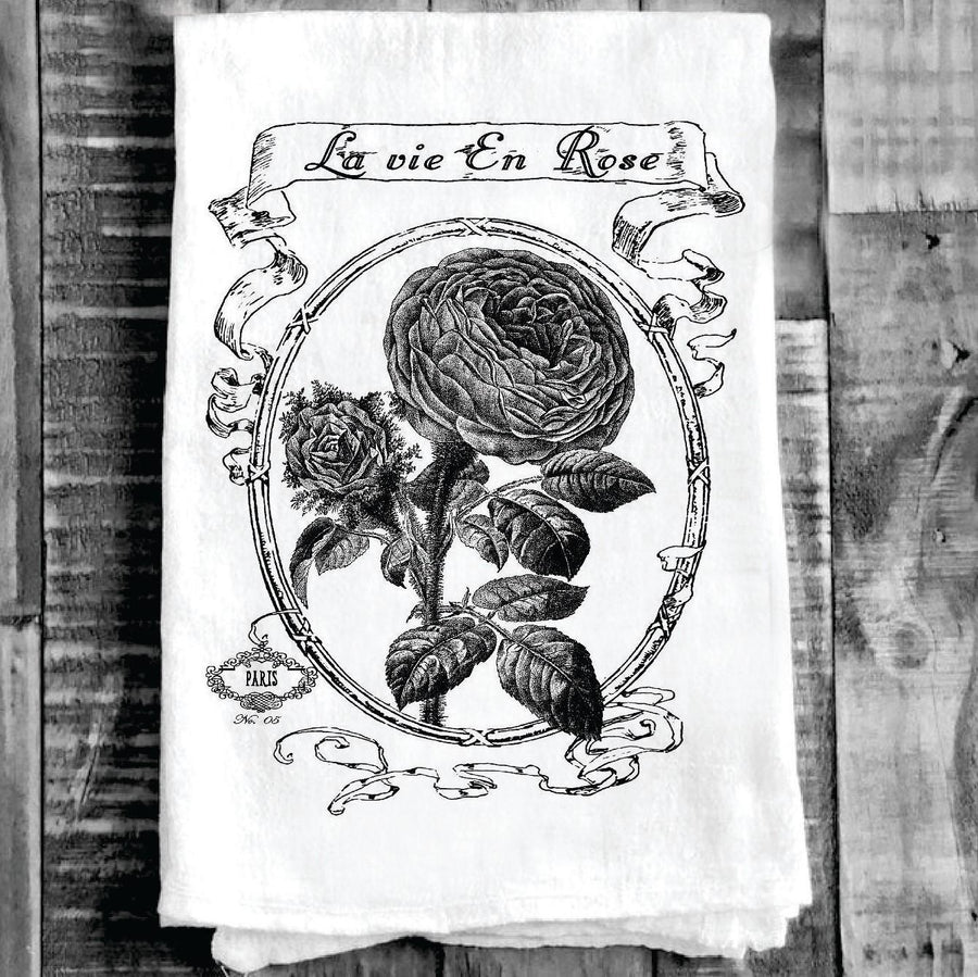 Cotton Tea Towel - La vie En Rose Paris