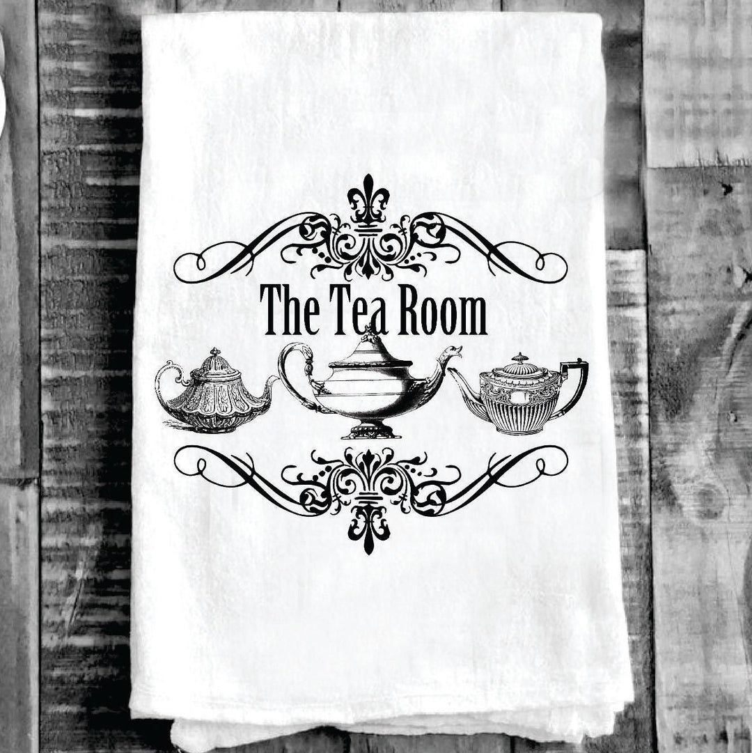Cotton Tea Towel - "The Tea Room"