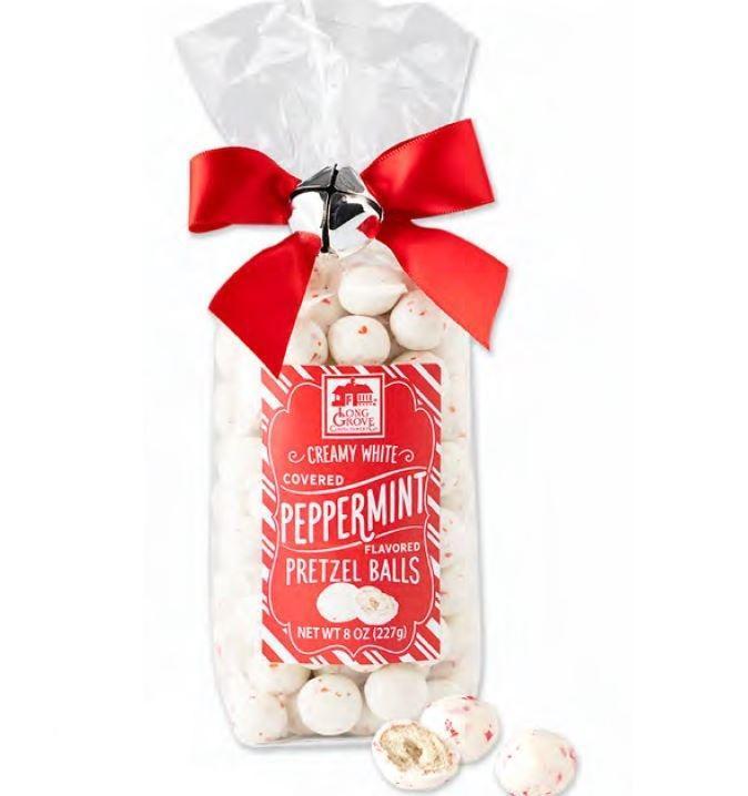 Creamy White Peppermint Pretzel Balls