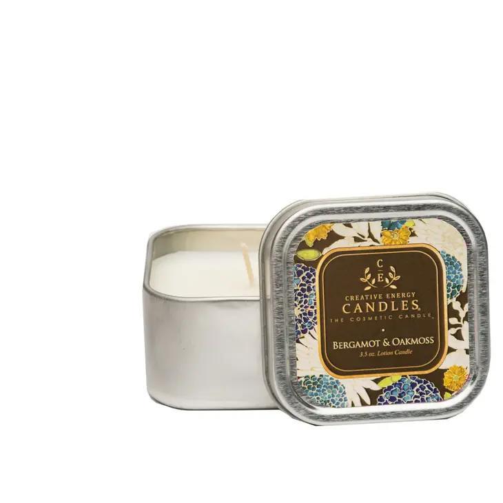 Creative Energy Soy Lotion Candle | Bergamot & Oakmoss Travel Tin