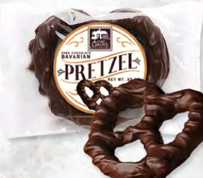 Dark Chocolate Covered Bavarian Pretzel