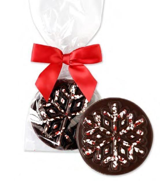 Dark Chocolate Peppermint Snowflake