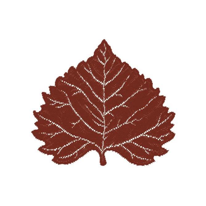 Heritage Lace Fall Placemat | Aspen Leaf Dark Paprika
