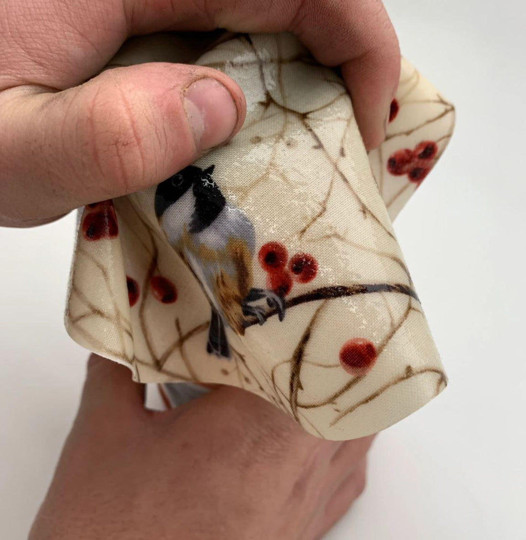Decorative Silicone Jar Opener Chickadee