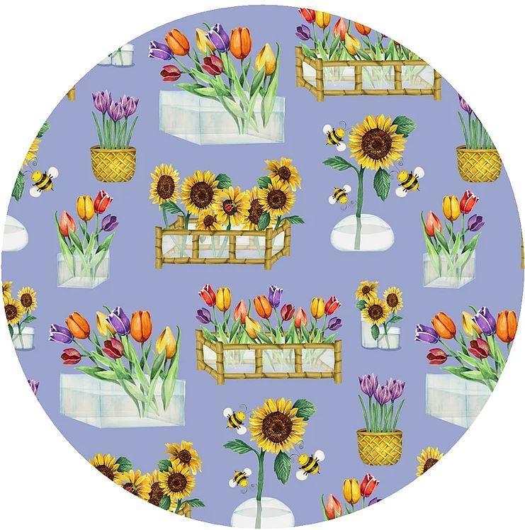 Decorative Silicone Jar Opener Flower Garden