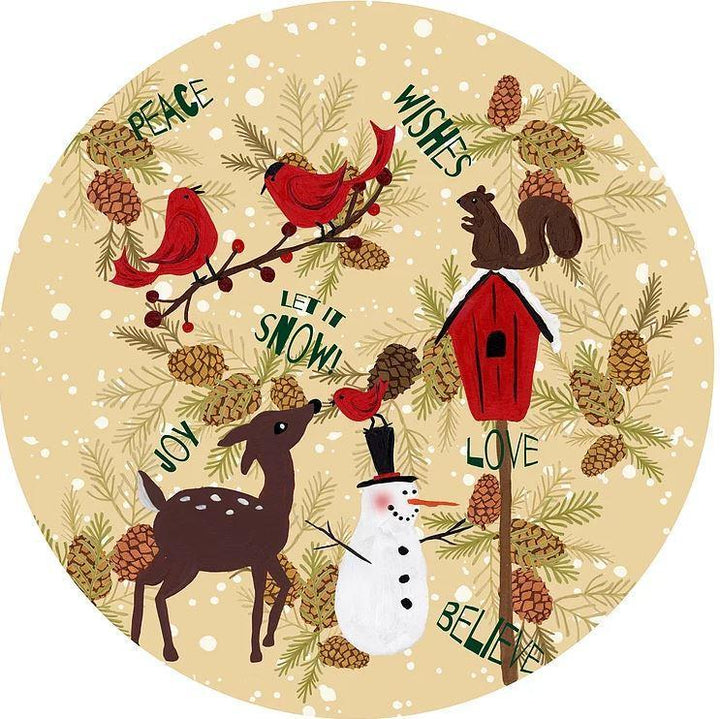Decorative Silicone Jar Opener Let it Snow