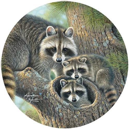 Decorative Silicone Trivet | Bonnie & Clyde Raccoons