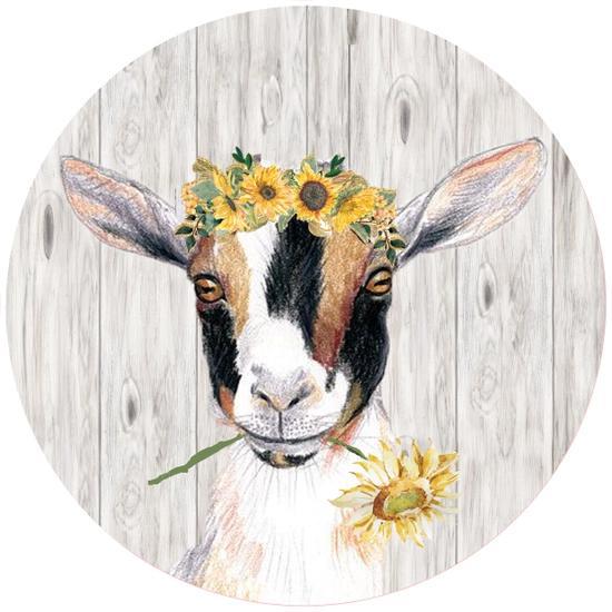 Decorative Silicone Trivet | Flower Goat
