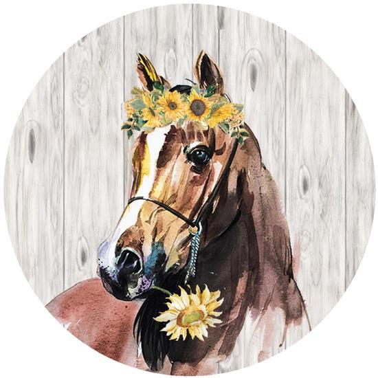 Decorative Silicone Trivet | Flower Horse