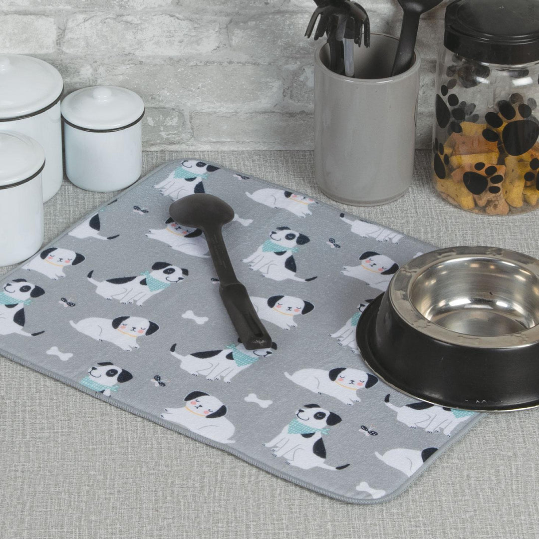 Dish Drying Mat Dog Patch