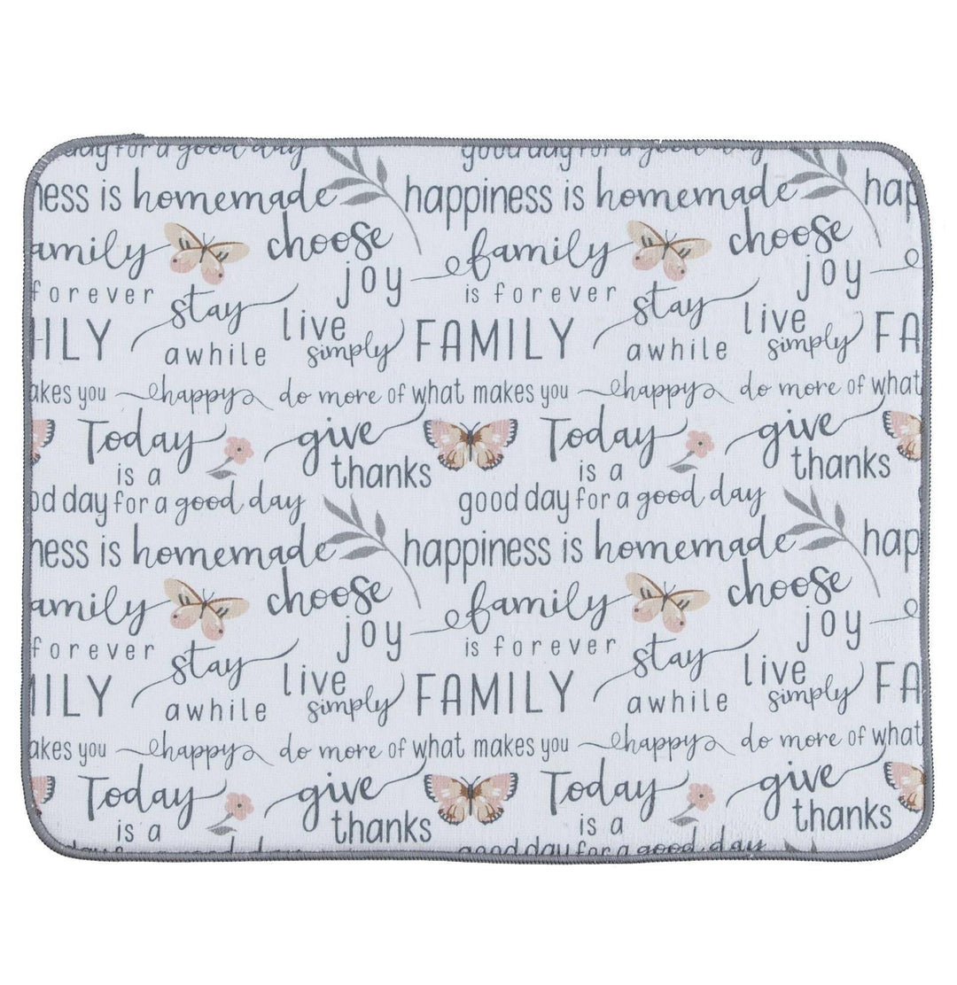 Dish Drying Mat "Today is a Good Day for a Good Day"